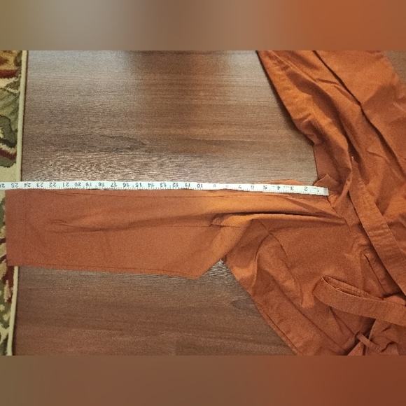 Prolouge paper bag Women's rust Orange Trousers size 8 NWOT - Picture 4 of 8